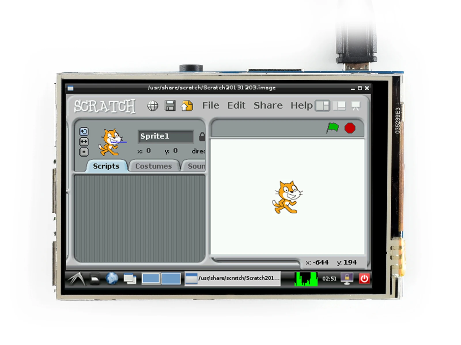 3.5inch RPi LCD (A), 480x320