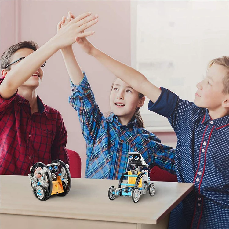 Education Solar Power Robots Toys for boys Educational Toy DIY Science Kits for Kids Gift Building Experiment Robotics Set
