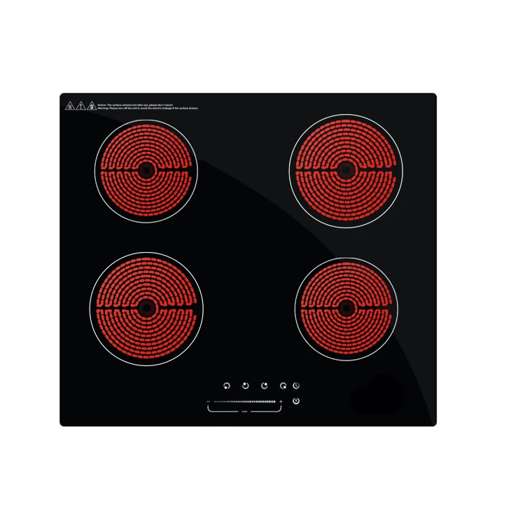 Incorporado Parrilla de induction de 4 quemadores 220 V 7200w