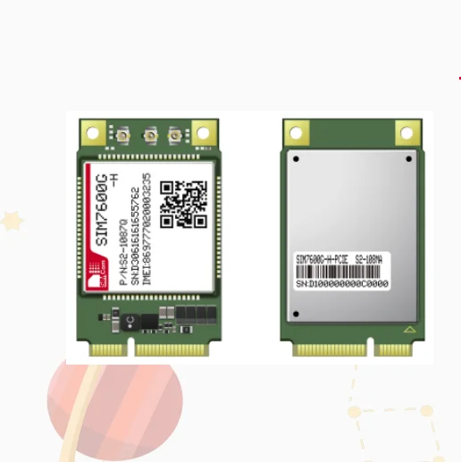 SIMCOM SIM7600 4G CAT-M&NB-IoT Module supports LTE CAT4 with Mini PCIE adapter board SIM7600E-H-PCIE SIM7600G-H-PCIE