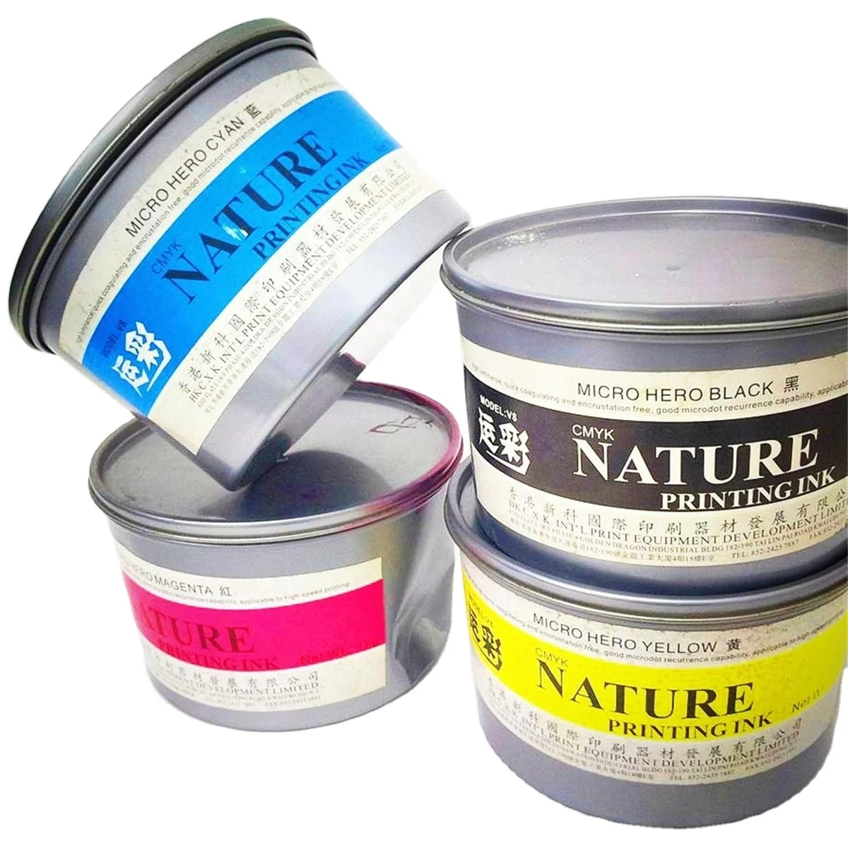 Standard packages CMYK Offset Printing Inks good for Paper Printing