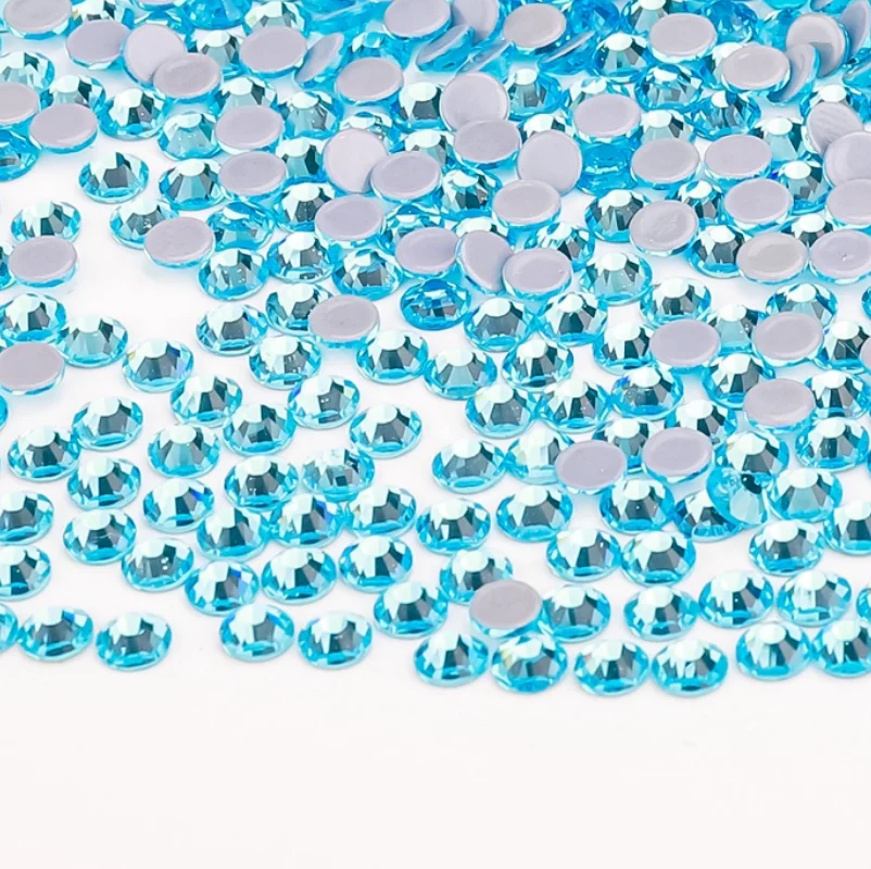 SS6 8 10 12 16 20 30 Smoked Yellow Hotfix Iron On Rhinestone Glass Strass Applique Flatback Crystal Stone For Dance Dress