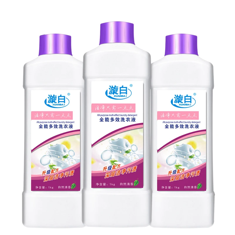 Wholesale Detergent Factory 1kg Bottled Laundry detergent OEM ODM Liquid detergeng High foam cleaner Laundry detergent wholesale