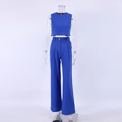Summer pajamas loose loungewear solid color outerwear cotton and linen 2 piece set women