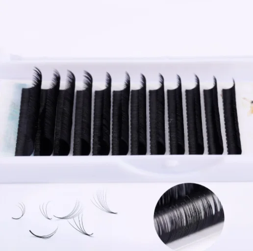 
Premium korean silk 3d eyelash extension tray private label wholesale faux mink individual lash eyelash extension 