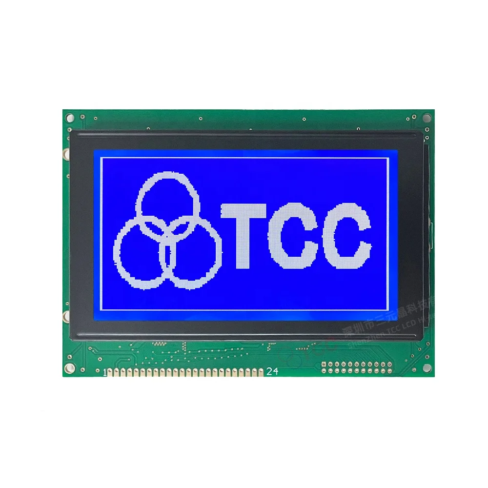 5.1 Inch 240x128 graphic lcd module 8-Bit Parallel monochrome display panel