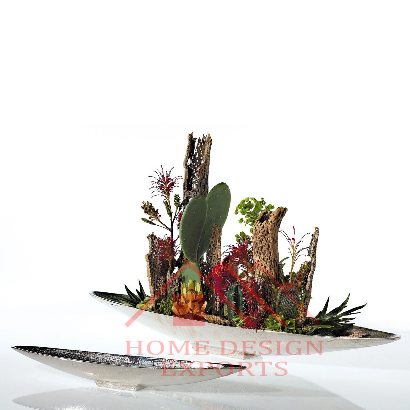 Boat Shape Flower Vases Planters for Wedding Table Centerpieces Hot Selling Aluminium Flower Vases For Garden Decor Best Seller