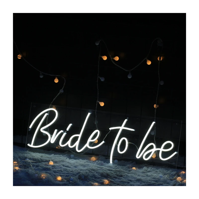 Party signs Bride To Be Neon I Love You Wedding Decoration Custom Acrylic Led Edge Lit Letter Sign