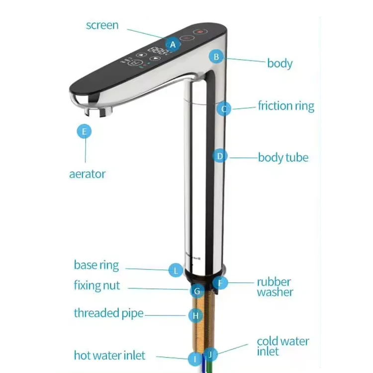 Iwater Torneira De Cozinha Plastic Smart Sink Taps Kitchen Electric Heating Hot And Cold Mixer Water Faucet Filter Tap