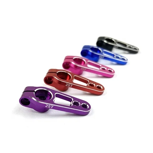 RC Steering Gear Arm Metal Servo 25T Rocker Upgrade Version of Double Hole Aluminum Alloy with Lock