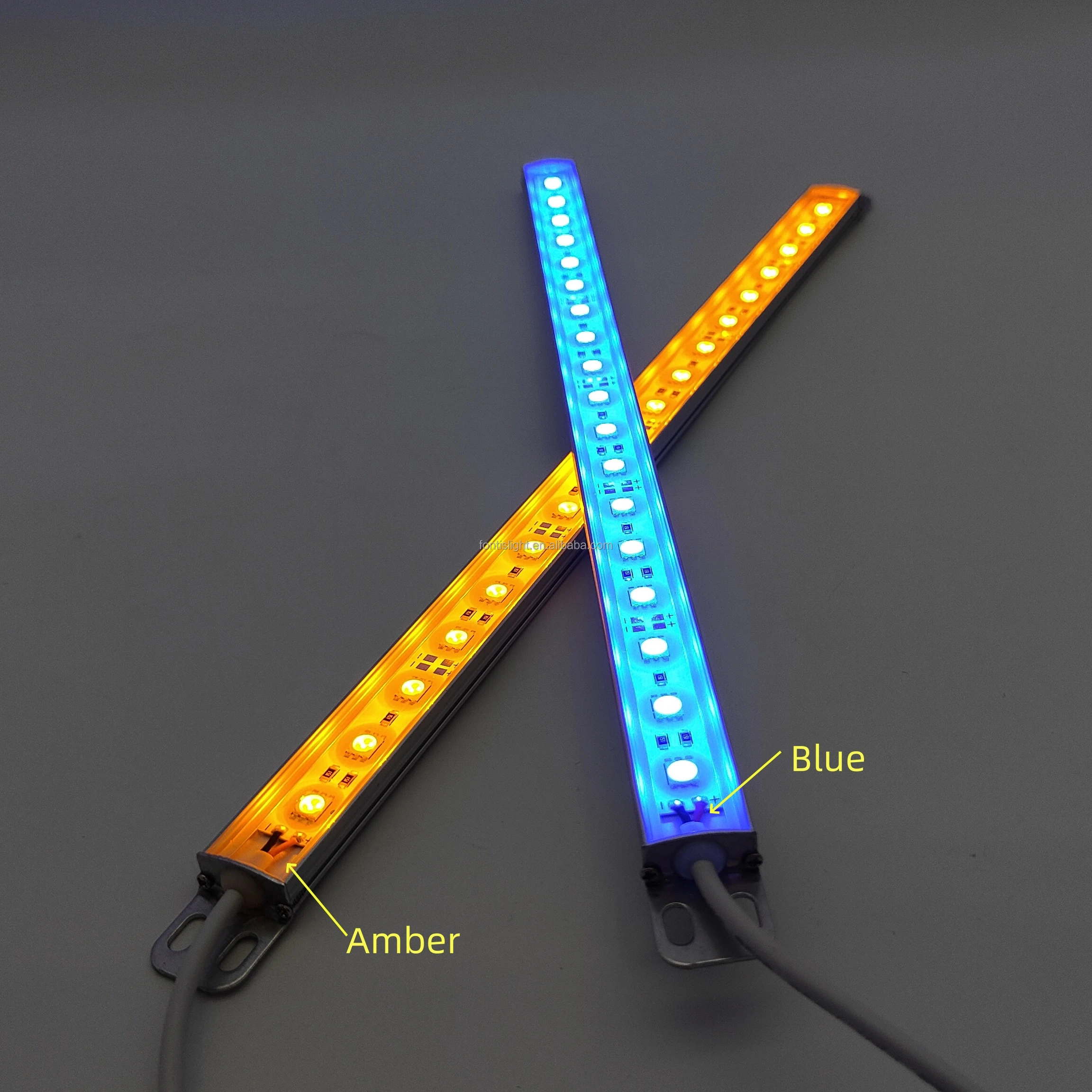 High Quality 14W Amber/White LED Trailer Lighting for Outdoor Camping 12V/24V for RV Caravan Awning Boat