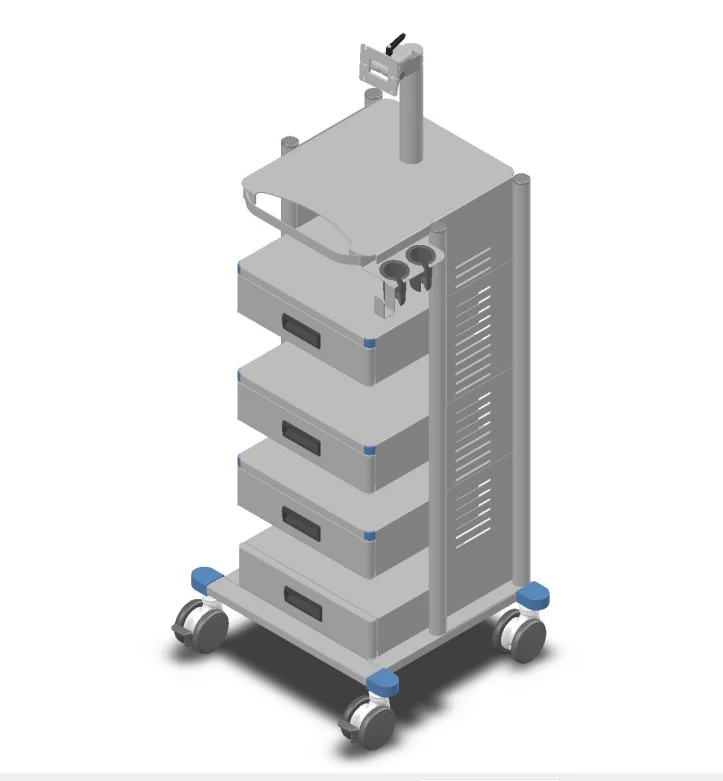 endoscope camera holder 4k flexible endoscope cart video endoscope trolley
