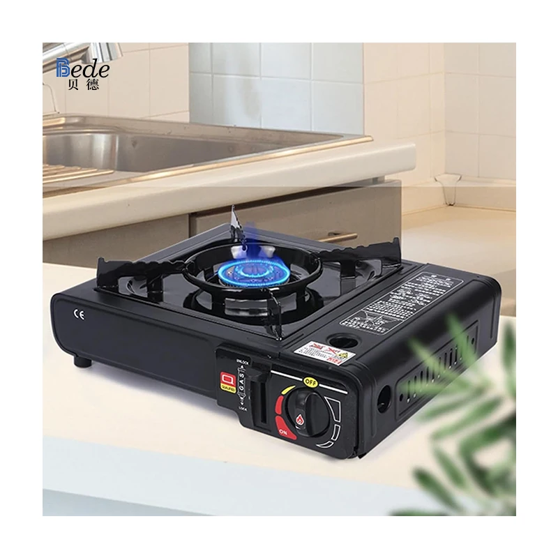 Portable Single Burner Cast Iron Ceramic Gas Stove for Outdoor Camping Car RV Hotel Household Use Energy Efficient Class a