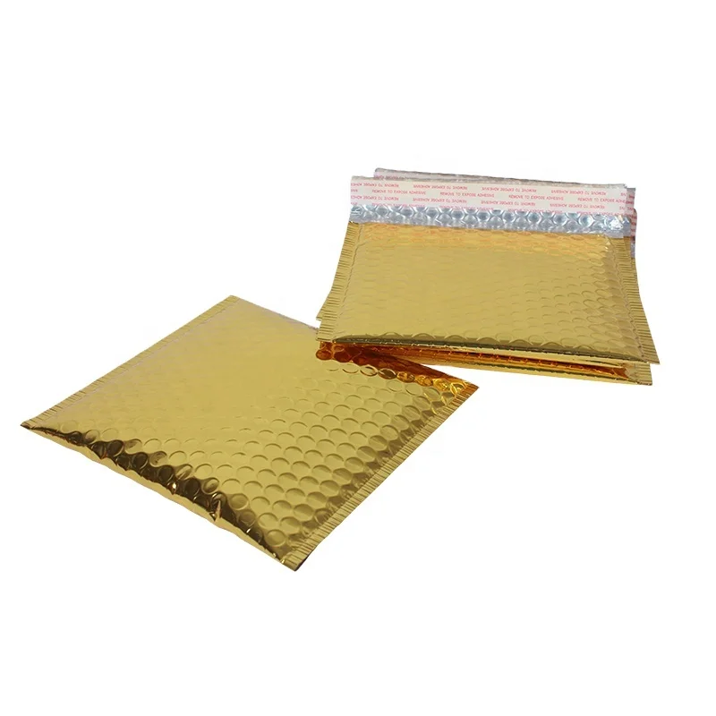 Fast Delivery Packaging Bags Bubble Mailers Kraft Golden Envelopes Plastic Bags