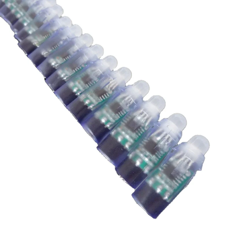 DC12V input IP68 WS2811 LED pixel light black wire