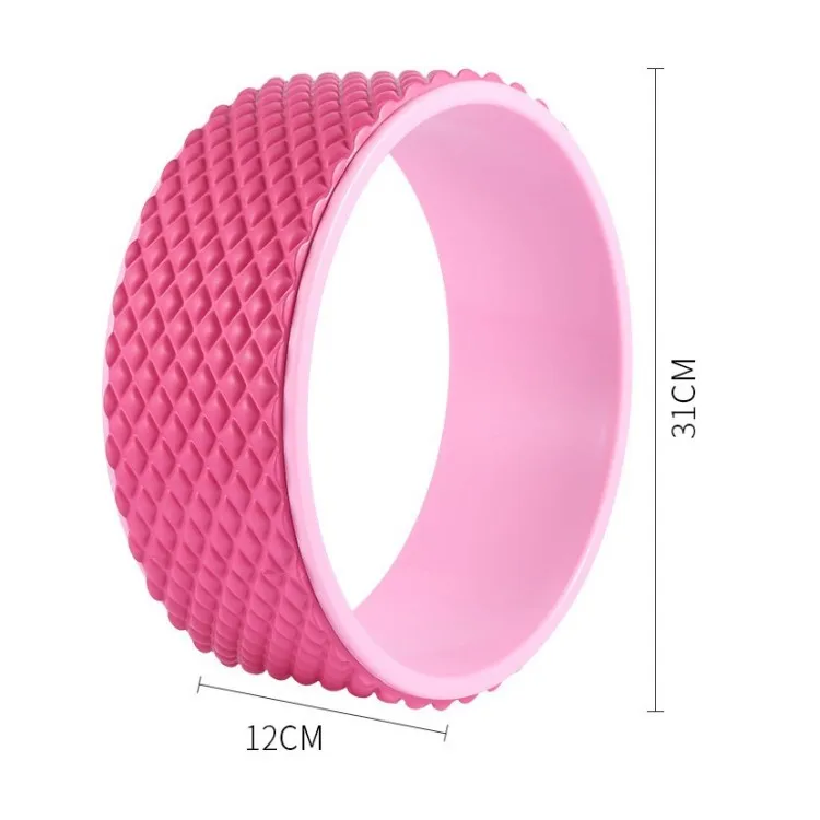 Custom Indoor Pilates  eco friendly ABS+TPE massage Yoga Wheel