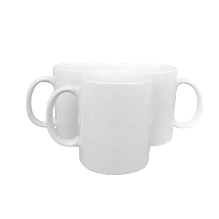 11oz High Quality Full White Sublimation Coffee Mug Custom Logo With Handle Ceramic Mug