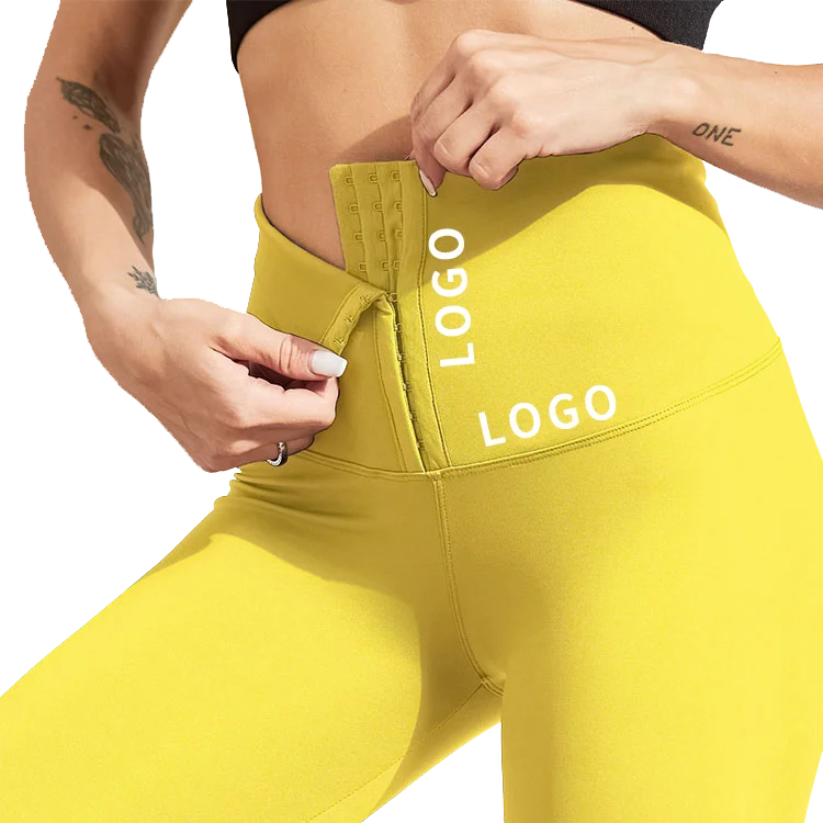 NANBIN Wholesale S-5XL Plus Size Outdoor Sport Sauna Sweat Red Yoga Pants Women Fitness Waist Trainer Leggings