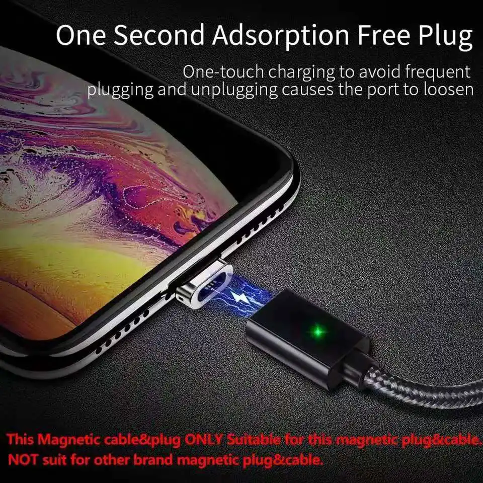 
USB Magnetic Charging Cable Fast Charging USB C Braided Cable 