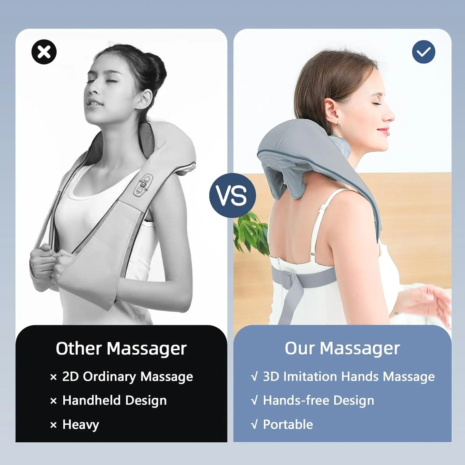 Hot Selling Shoulder Massager High Quality Shoulder Pain Neck Massage Pillow Deep Tissue Muscle Pain Relief for Home,Office,Car