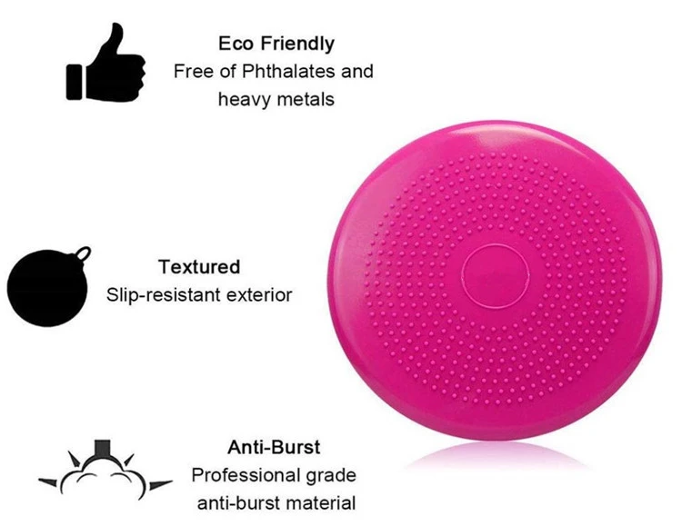 Inflated Stability Wobble Cushion with Pump Multiple Colors Sensory Wobble Cushion Silicone Quality No MOQ