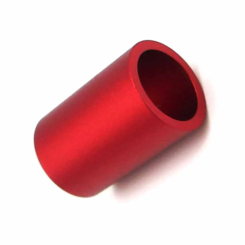 New Design High Precision CNC Red Anodized Aluminum handle CNC machined parts