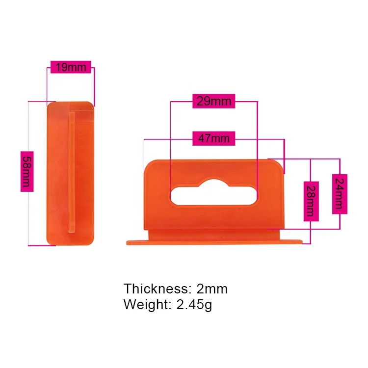 Plastic Display Euro Hole Hook, Plastic Hang HooksFor Display Packaging Box Or Bag