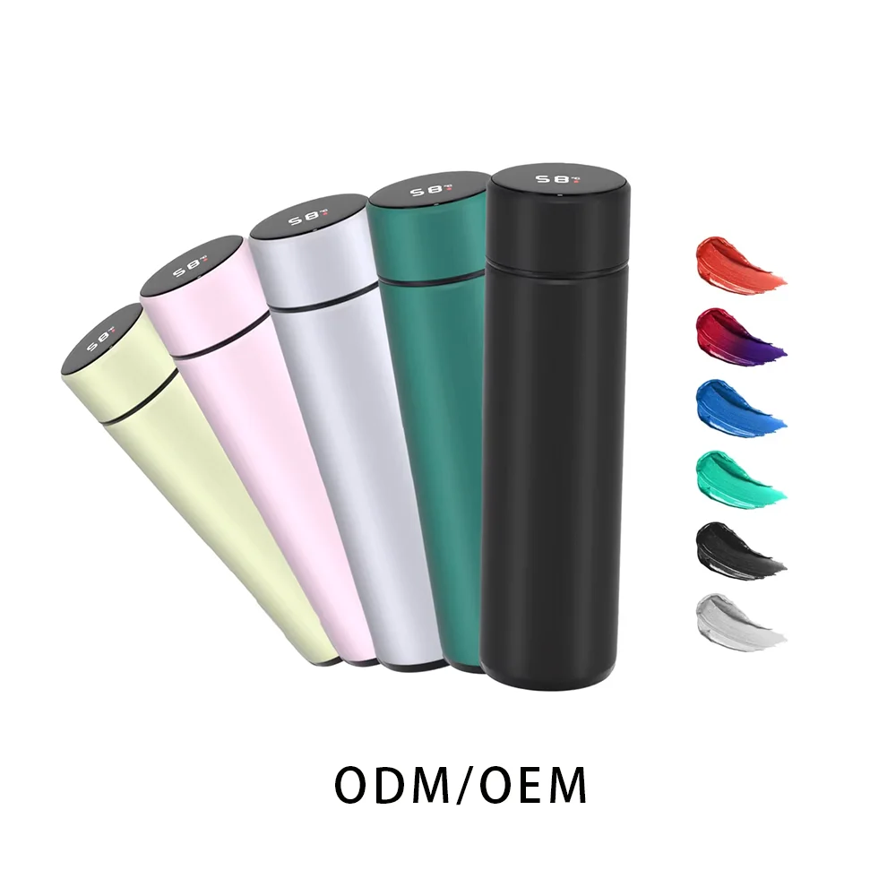 termo Smart LED Temperature Display Metal Insulation Water Bottles Stainless Steel Intelligent Vacuum Flask