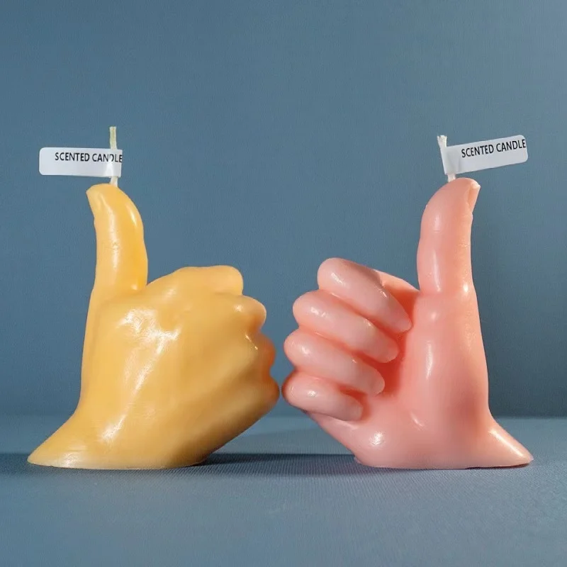 Thumbs Up Candle Funny Soy Wax Candles Manufacture Scented Candles Home Decoration