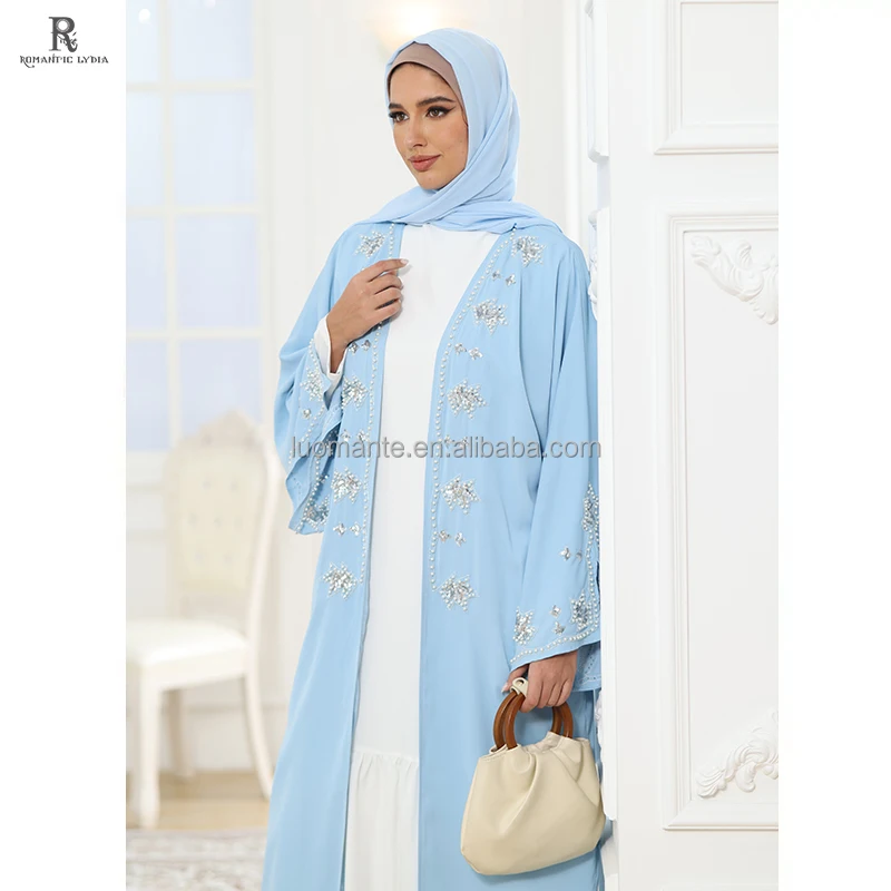 Abaya Manufacturer Custom saudi arabia abaya designs Islamic Muslim turkish style abaya with Pearl