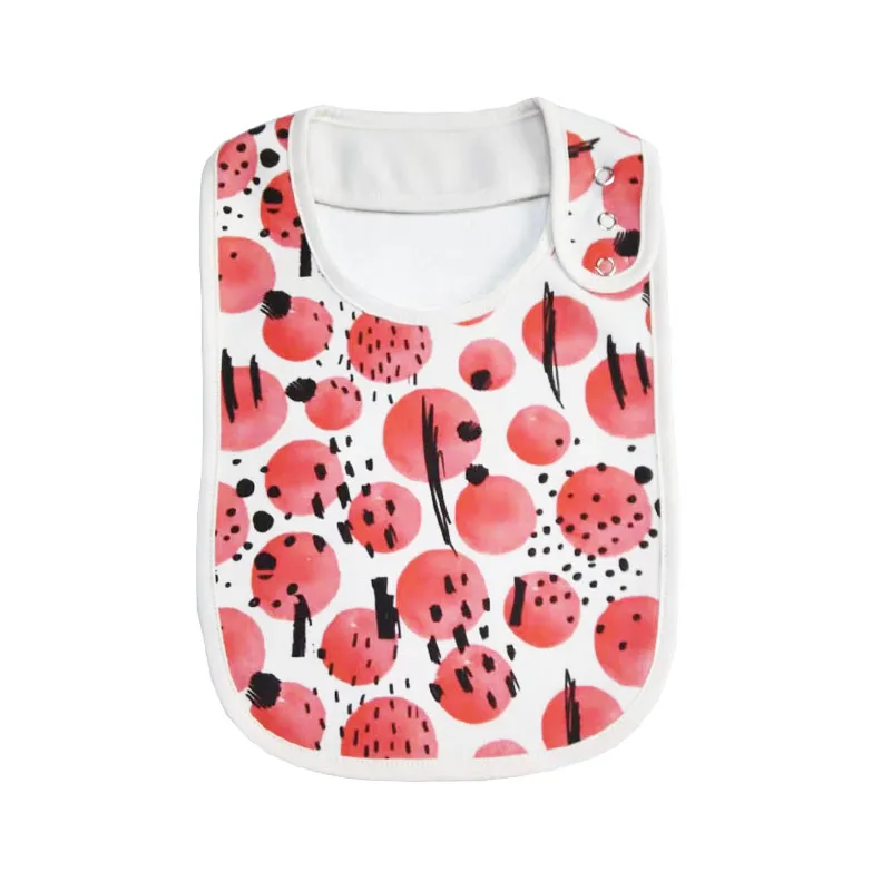 High quality 100% cotton terry towel fabric large baby bandana drool bib