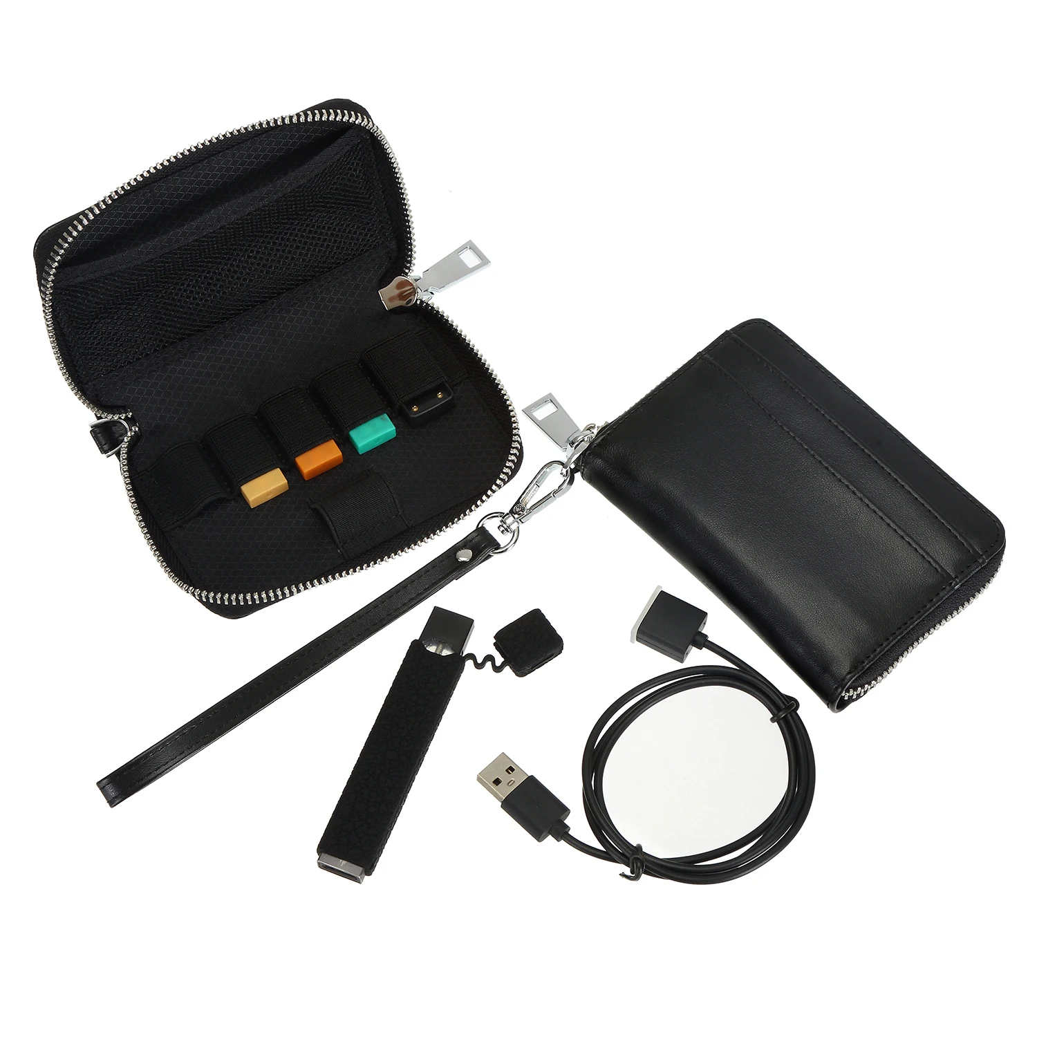 Factory Custom Leather E Cig Case Cigarette Vape Pen Tool Kit Carrying Travel Storage Bag Cover