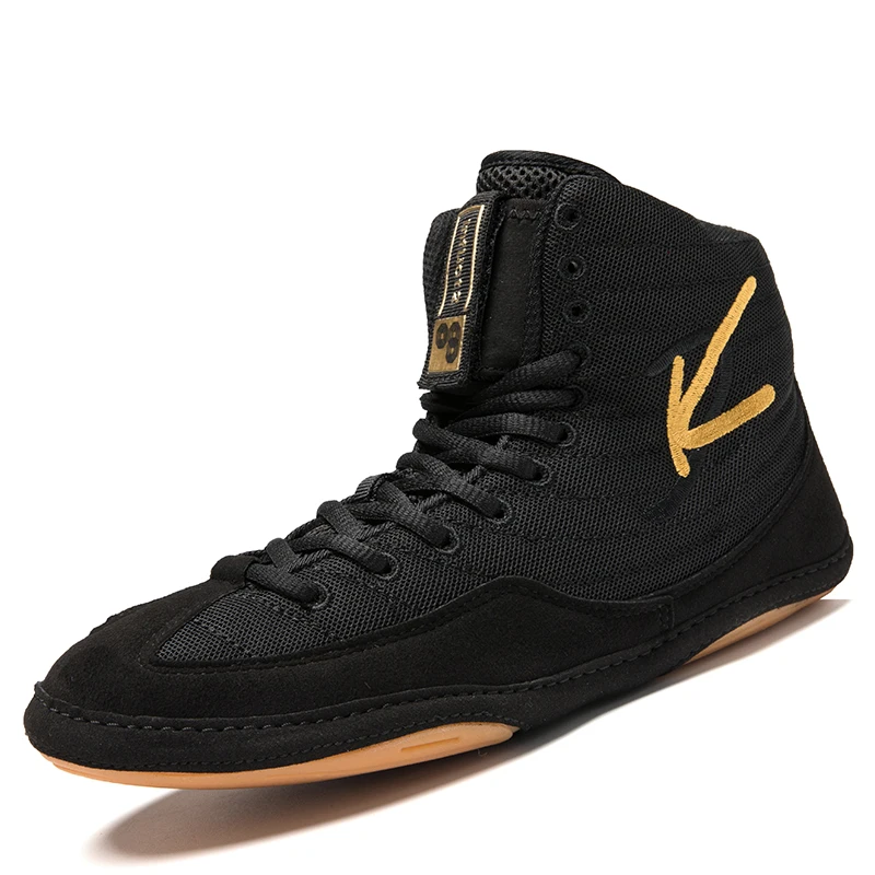 Custom Leather Day Key Professional Training Bodybuilding Gym Wrestling Shoes For Men