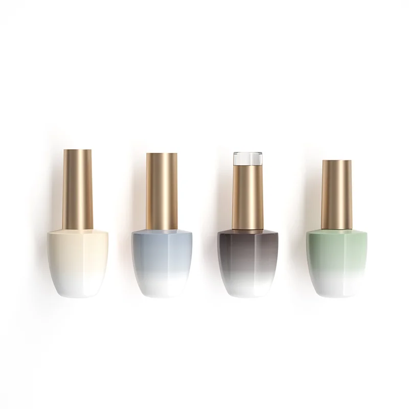 10ml custom small skull  plastic brush gel accessories art packaging empty nail polish bottle
