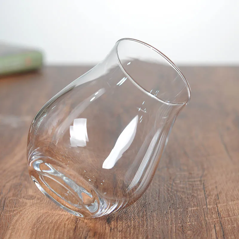 custom logo 400ml stemless wine glass tulip glass sublimation whisky whiskey glasses