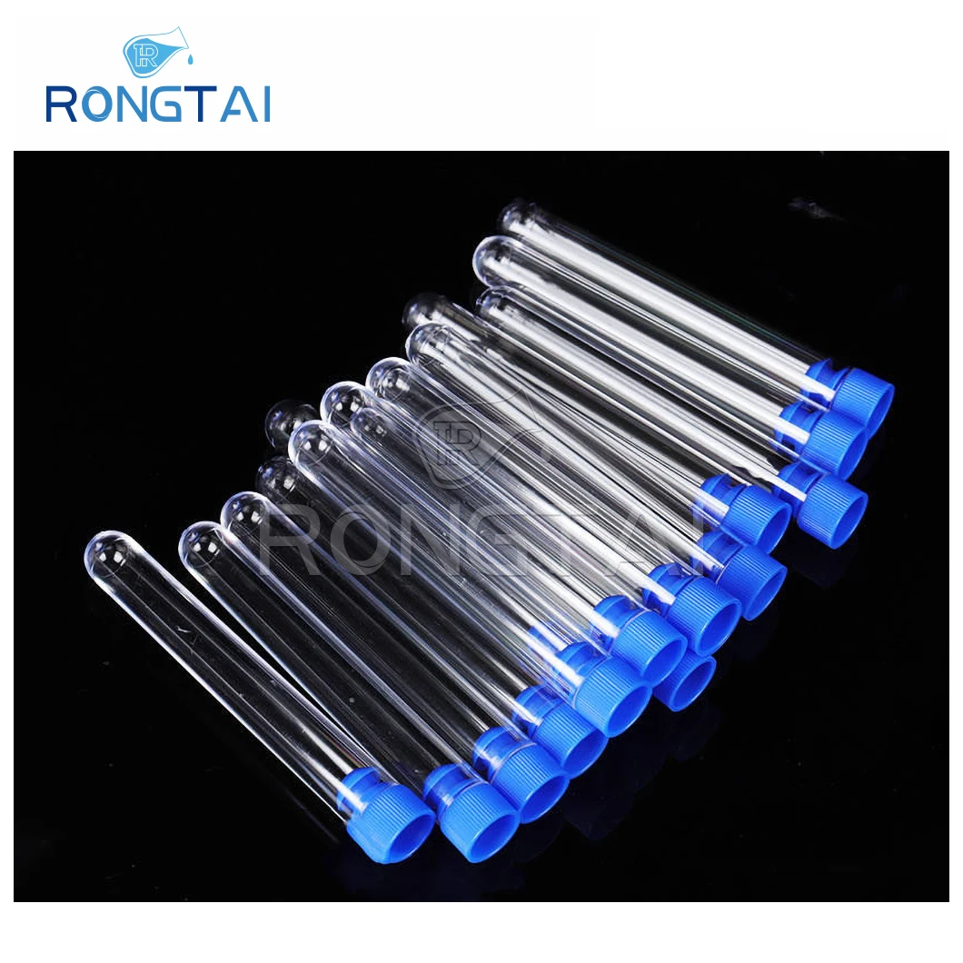 RONGTAI Polypropylene Test Tube Manufacturing 16*100mm Plastic Test Tube 100Ml China Plastic Test Tubes With Caps