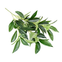 High quality 4 head decoration flower fake plant leaf artificial foliage for indoor decoration