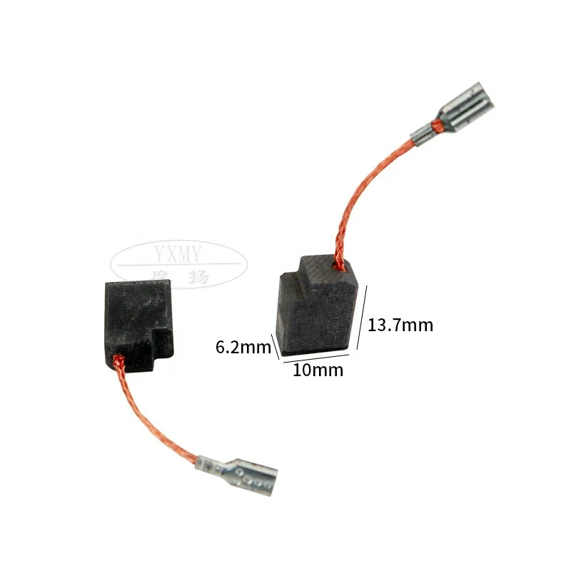 Carbon Brush For Replacement DEWA Angle Grinder D28110 D28111 D28112 D28113 D28116 D28117 6.2x10x13.7mm