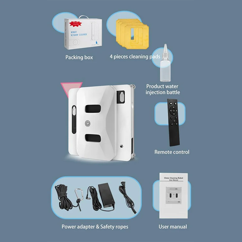 OEM Automatic Glass Skyscraper Cleaning Robotic Windows High Rise Building Square Washer Robot Cleaner Electric Window Cleaners