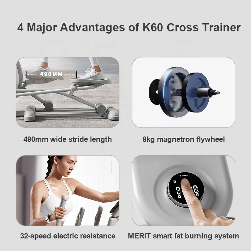 New Home Gym Equipment Cross Trainer Magnetron Elliptical Machine Home Stepper Gym Elliptical Trainer