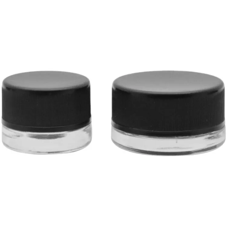 Custom Branded Logo Printing 5ml 7ml 9ml Child Resistant Clear Matte/Glossy Black White Glass Concentrate Containers