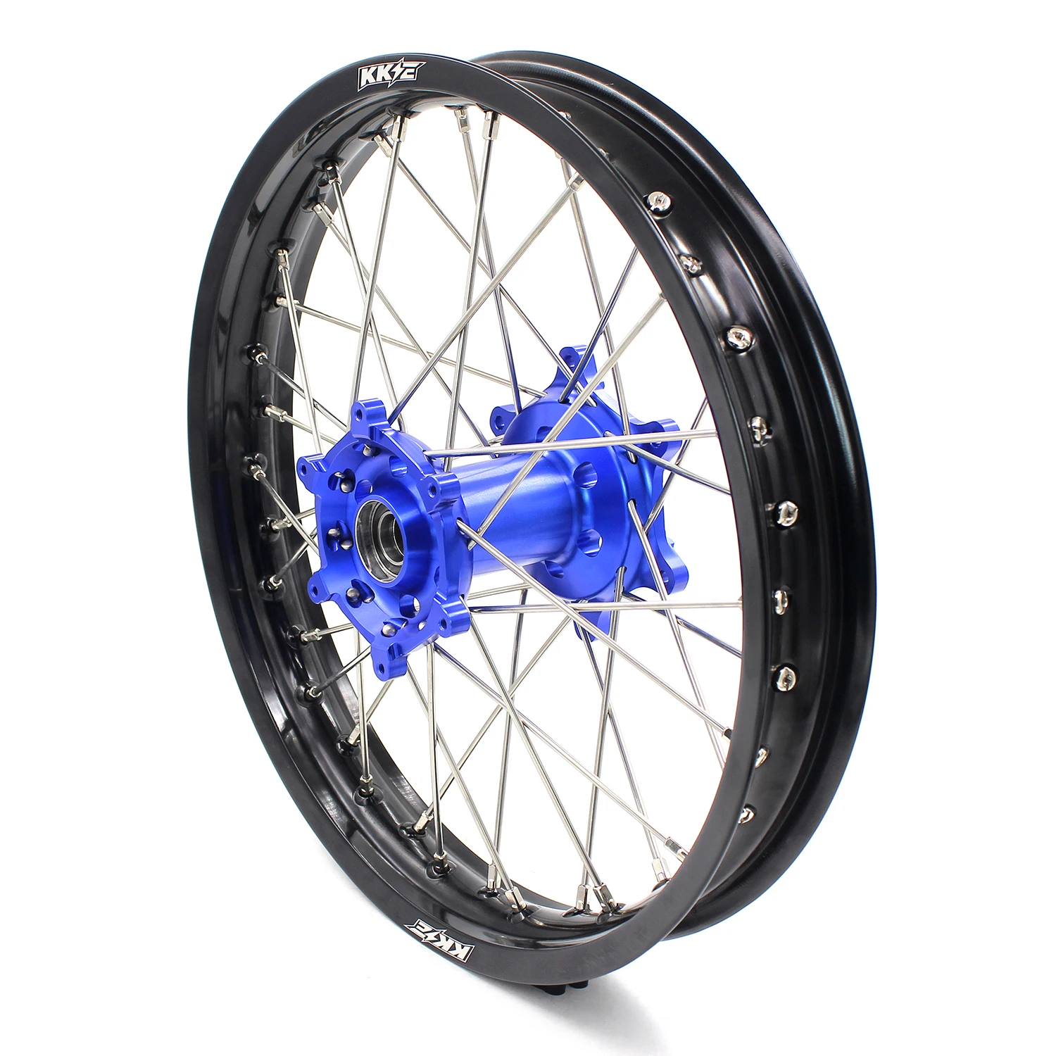 Набор колес KKE 21/19 дюйма или 21/18 подходит для YAMAHA YZ125 YZ250 1999-2021 YZ250F YZ450F 2020 синий ступичный черный