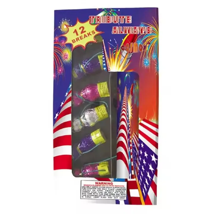 Pyrotechnic Fireworks Double Break Artillery shells