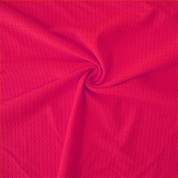 Net Mesh Spandex Nylon Fabric For T-shirts Lightweight Knit 160gsm Blazer Soccer Football Basketball Uniform Jerseys track suit