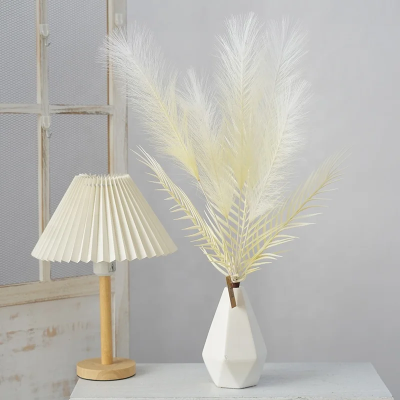 Newly Design Pampas Grass With Fern Leaves Pampas Grass Decor For Wedding Table Centerpieces Decoration Floral Arrangement