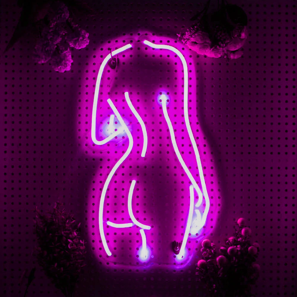 RGB wall mounted neon strip acrylic IP65 waterproof led custom body neon sign indoor