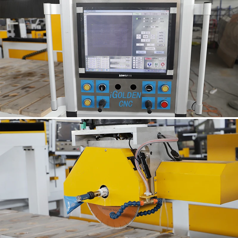 iGolden stone machinery automatic bridge marble granite cutter slab Cutting Saw Machine for sale