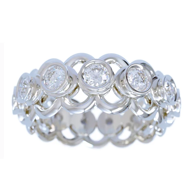 3D Printed Silvered Rings Fast Prototyping 3D Printing Jewelry Cheap 3D Printing Pendant