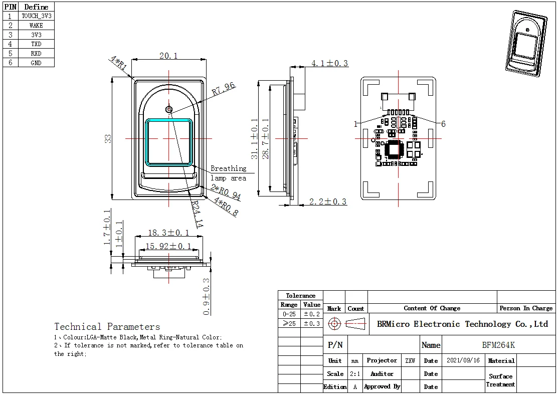 Specializing in manufacturing cheap and precise biometric fingerprint recognition semiconductor capacitive sensor modules