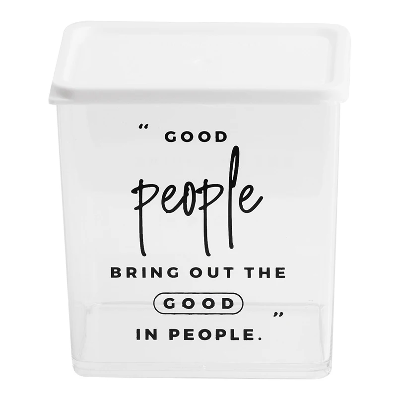 
Nordic Grain Storage Box Transparent Plastic Sealed Jar Kitchen Food Snack Nut Storage Bottle Moisture Salt Sugar Seasoning Tank 